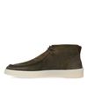 Bottines à lacets en daim - vert foncé