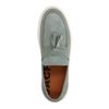 Mocassins en daim avec pompons à franges - vert