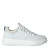 Baskets en nubuck avec détail - blanc