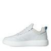 Baskets en nubuck avec détail - blanc
