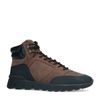 Bottines à lacets en nubuck - marron