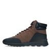 Bottines à lacets en nubuck - marron