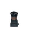 Bottines à lacets en nubuck - marron