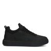 Baskets nubuck avec semelle plateforme - noir