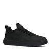 Baskets nubuck avec semelle plateforme - noir