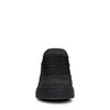 Baskets nubuck avec semelle plateforme - noir