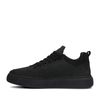 Baskets nubuck avec semelle plateforme - noir