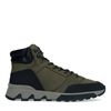 Bottines à lacets en nubuck - vert