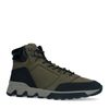 Bottines à lacets en nubuck - vert