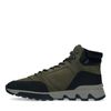 Bottines à lacets en nubuck - vert