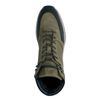 Bottines à lacets en nubuck - vert