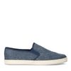 Mocassins en toile avec semelle en corde tressée - bleu