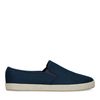 Mocassins en toile avec semelle en corde tressée - bleu foncé