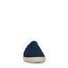 Mocassins en toile avec semelle en corde tressée - bleu foncé