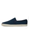 Mocassins en toile avec semelle en corde tressée - bleu foncé