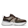 Baskets en nubuck et daim - marron