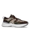 Baskets en nubuck et daim - marron