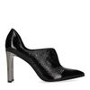 Schwarze Lack-Pumps mit Spiegelabsatz