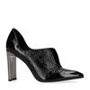 Schwarze Lack-Pumps mit Spiegelabsatz