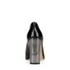Schwarze Lack-Pumps mit Spiegelabsatz
