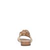 Beigefarbene Leder-Sandalen