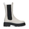 Beigefarbene Chelsea Boots aus Leder