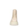 Lattefarbene Chelsea Boots mit chunky Sohle