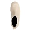 Lattefarbene Chelsea Boots mit chunky Sohle