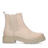 Beigefarbene Chelsea Boots aus Leder