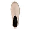 Beigefarbene Chelsea Boots aus Leder