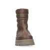 Beigefarbene Lederstiefeletten