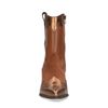 Braune Western Boots aus Leder mit Metallic-Details