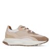 Beigefarbene Ledersneaker