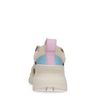Beigefarbene Sneaker mit farbigen Details