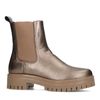Bronzefarbene Chelsea Boots aus Leder