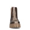 Bronzefarbene Chelsea Boots aus Leder