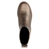 Bronzefarbene Chelsea Boots aus Leder