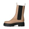 Camelbraune Chelsea Boots aus Leder