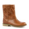 Lederbooties mit Schaffellfutterimitat