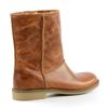 Lederbooties mit Schaffellfutterimitat