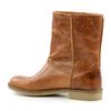 Lederbooties mit Schaffellfutterimitat