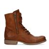 Cognacfarbene Combat Boots