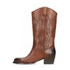 Cognacfarbene Western Boots aus Leder