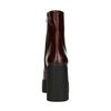 Dunkelbraune Stiefeletten mit Absatz