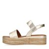 Goldene Plateau-Sandalen