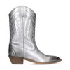 Silberfarbene Western Boots