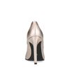 Goldfarbene Lederpumps