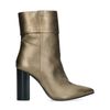 Goldfarbene Stiefeletten mit Absatz