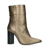 Goldfarbene Stiefeletten mit Absatz