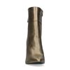 Goldfarbene Stiefeletten mit Absatz